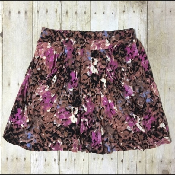 DELiA*s Abstract Floral Print Draped Mini Skirt Size small - Picture 3 of 6